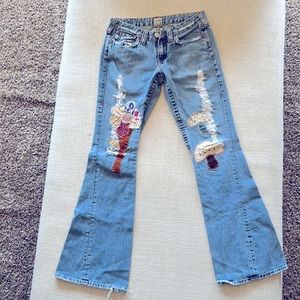True Religion Asbury Mushroom Patch Festival jeans sz 30